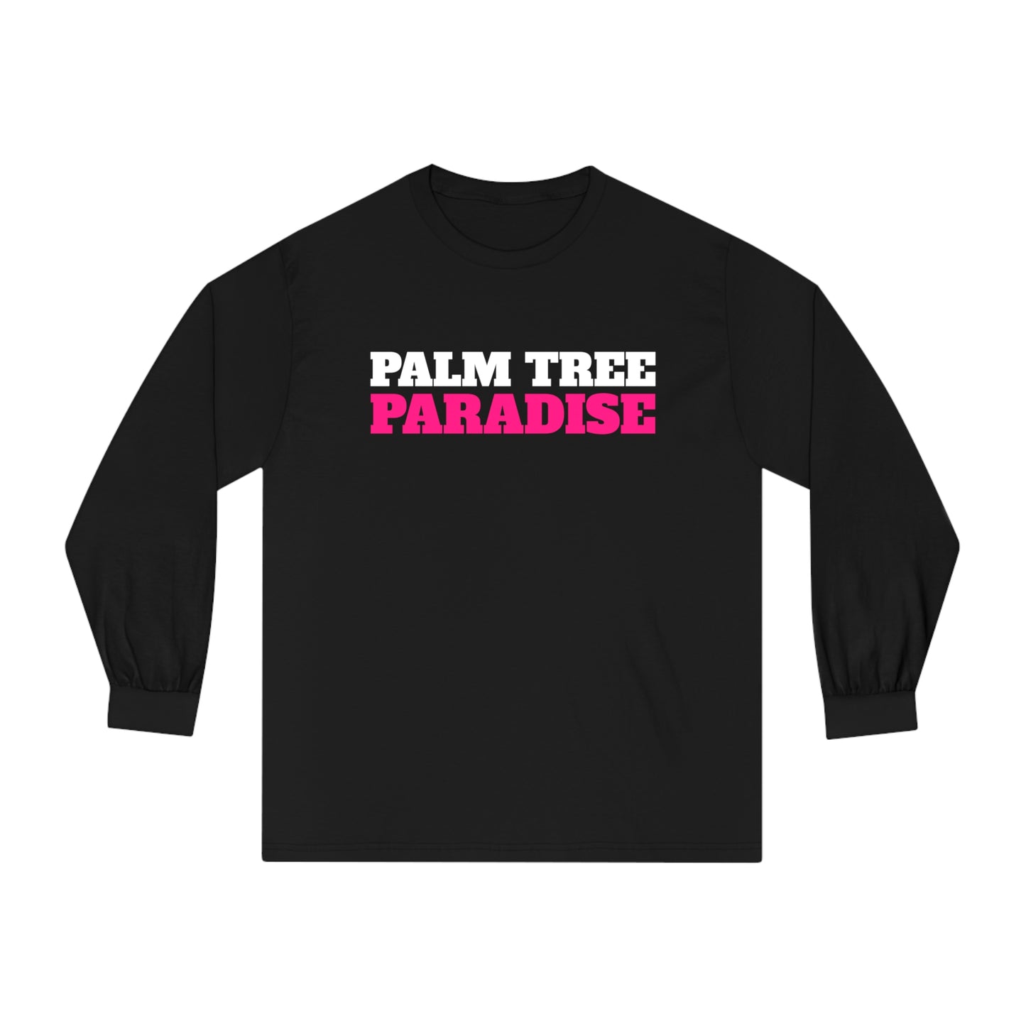 Palm Tree Paradise (Palm Tree On Back) Long Sleeve T-Shirt