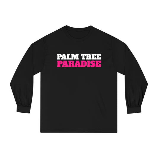 Palm Tree Paradise (Palm Tree On Back) Long Sleeve T-Shirt