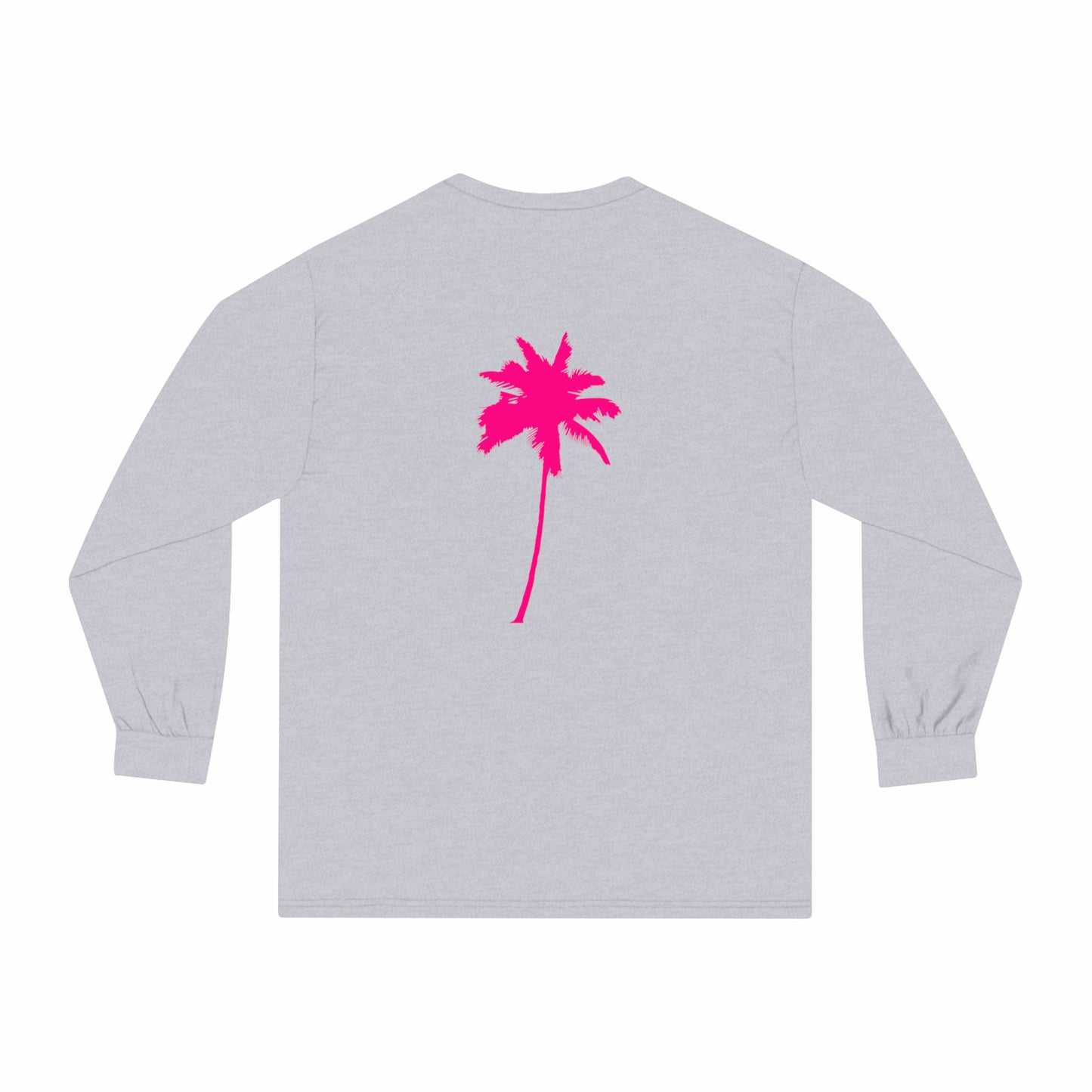 Palm Tree Paradise (Palm Tree On Back) Long Sleeve T-Shirt