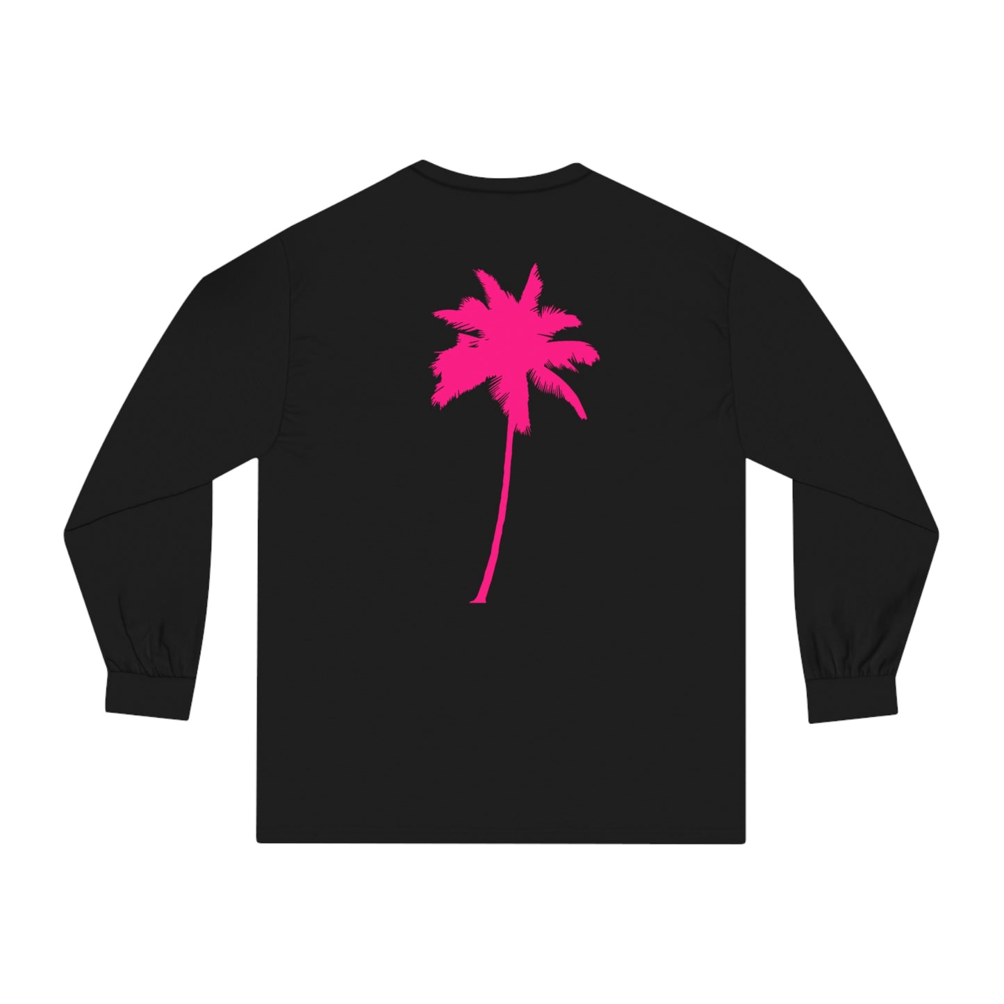 Palm Tree Paradise (Palm Tree On Back) Long Sleeve T-Shirt